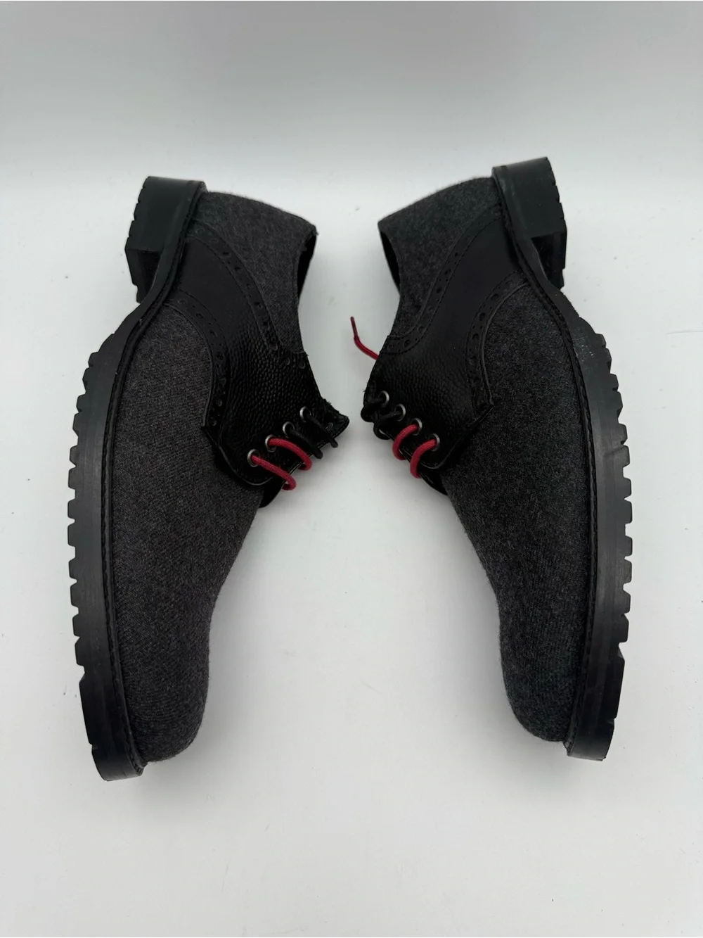 BRAND NEW Ben Sherman Pablo Wool Grey/Black Oxford Shoes Men’s Size 9
